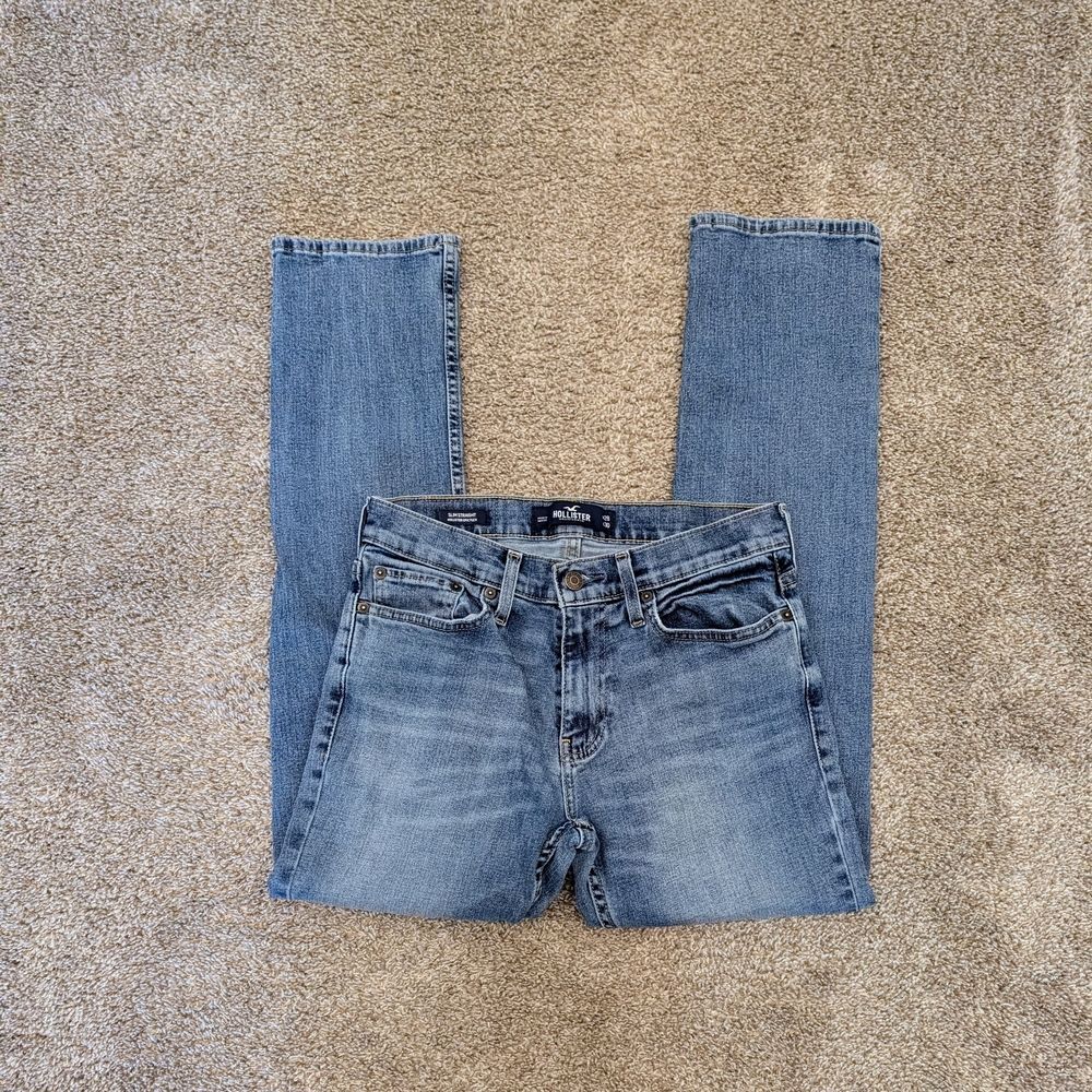 Hollister Women's Slim Straight Blue Jean Size 28 - Picture 4 of 5